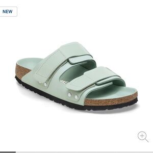 Birkenstocks Uji Nubuck Leather Size 37 Tiffany Collaboration/Surf Green